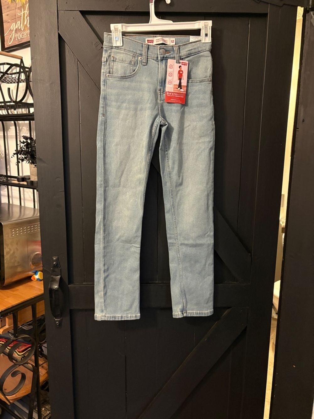 Levi's Light Blue Denim Jeans with Red Tag Accents